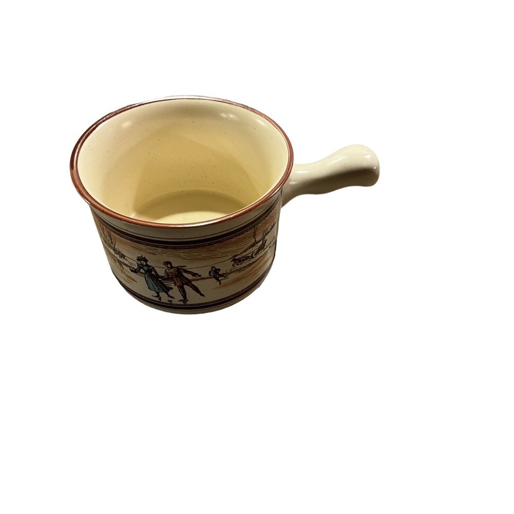 Vintage 1986 Watkins Almanac Stoneware 12 oz. Soup Mug Bowl January 1902